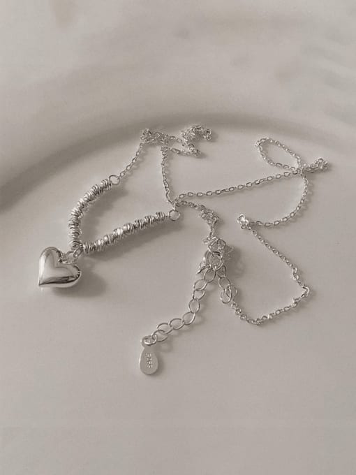 Boomer Cat 925 Sterling Silver Heart Minimalist Necklace 0