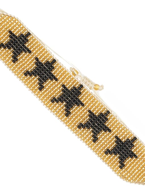 Roxi Multi Color Geometric Miyuki DB Bead Bohemia Handmade Weave Bracelet
