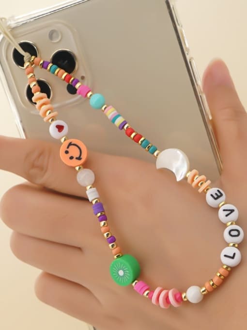 MMBEADS Multi Color Polymer Clay Letter Bohemia Mobile Phone Accessories 2