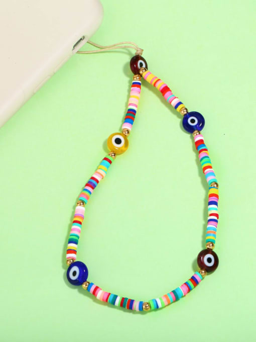 CC Multi Color Polymer Clay Evil Eye Bohemia Mobile Phone Accessories 2