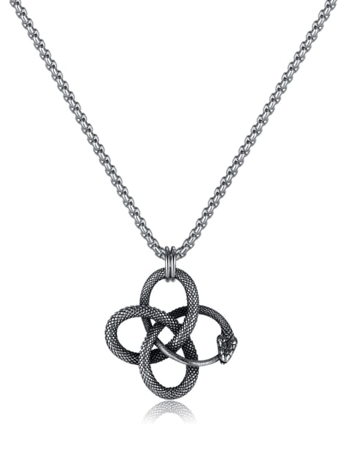 GX2347  Pendant + Chain  3mm*55cm Stainless steel Geometric Hip Hop Necklace