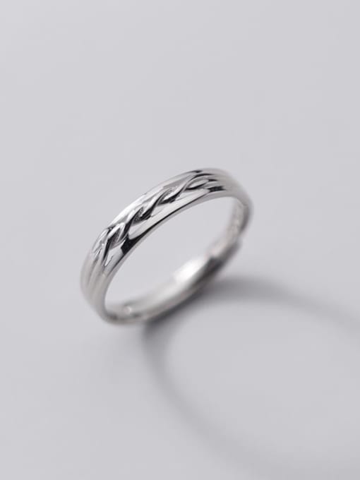Rosh 925 Sterling Silver Round Vintage Couple Ring 3