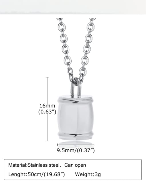 CONG Stainless steel Hip Hop Geometric Pendant 4
