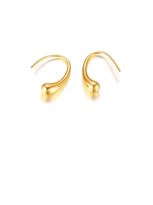 LI MUMU Stainless Steel Geometric Minimalist Hook Earring 2