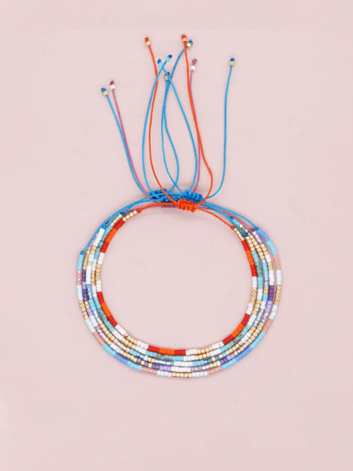 Roxi Zinc Alloy Miyuki Millet Bead Multi Color Geometric Bohemia Adjustable Bracelet
