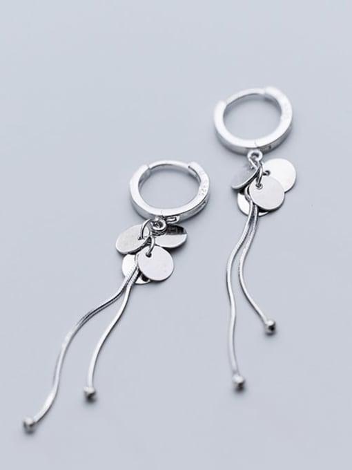 Rosh 925 sterling silver tassel minimalist threader earring
