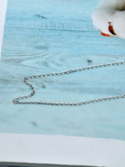 Cross chain xl016 925 Sterling Silver With Antique Silver Plated Simplistic Chain Necklaces