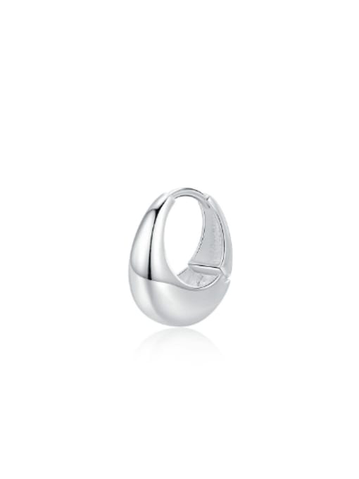 silvery(Single ) 925 Sterling Silver Geometric Minimalist Single Earring