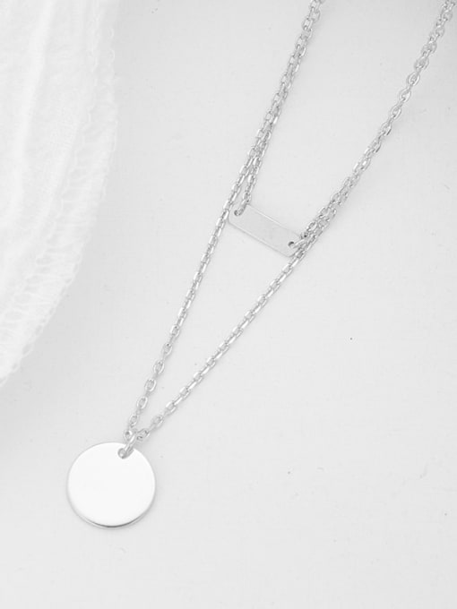 XBOX 925 Sterling Silver Geometric Minimalist Necklace 3
