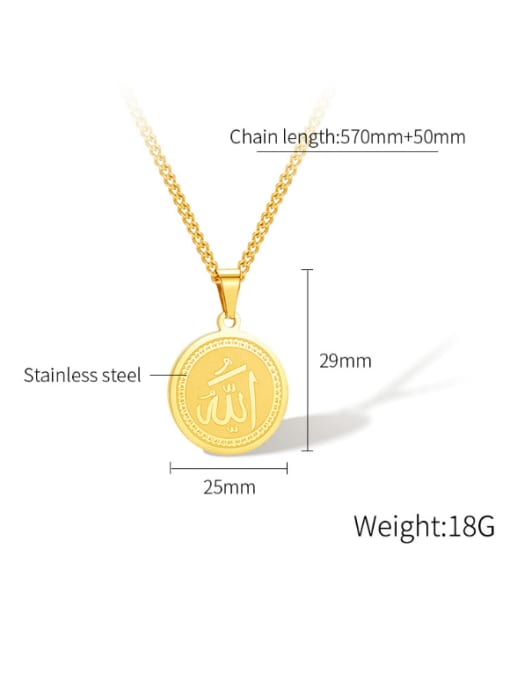Open Sky Stainless steel Round Hip Hop Necklace 2