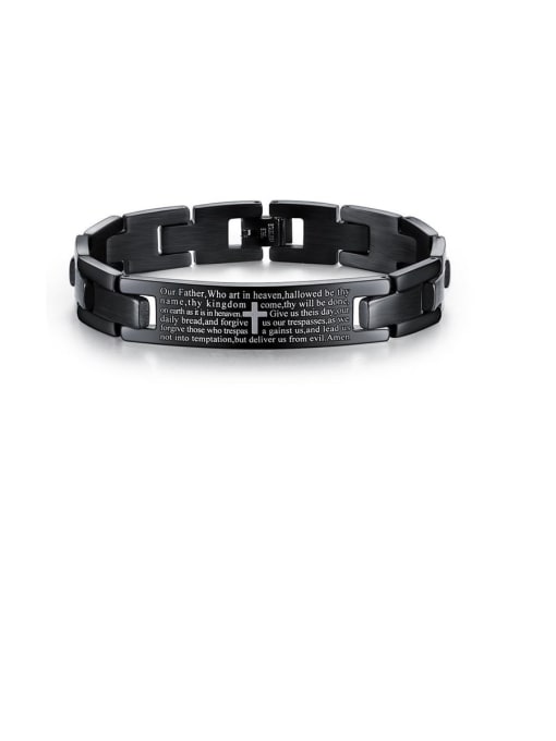1050- Bracelet Titanium Cross Minimalist Bracelets