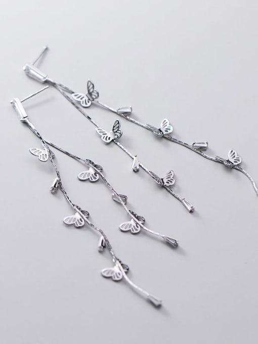 Rosh 925 Sterling Silver Tassel Trend Threader Earring 2