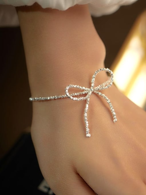 BeiFei Minimalism Silver 925 Sterling Silver Butterfly Minimalist Bracelet 2