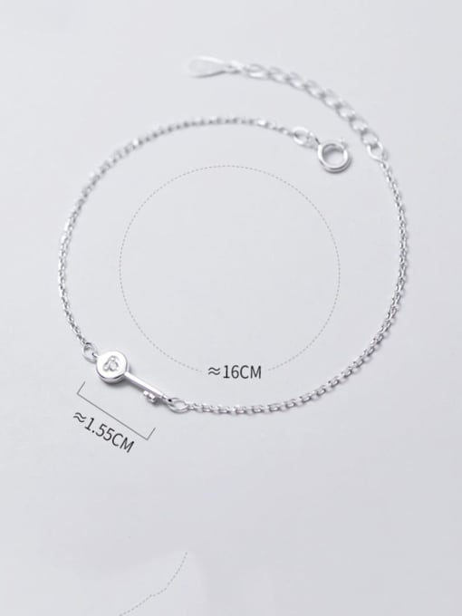 Rosh 925 Sterling Silver Round Minimalist Link Bracelet 1
