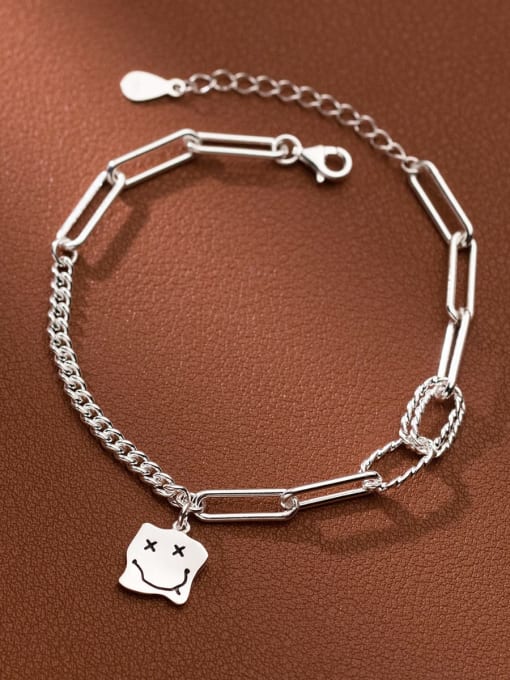 Rosh 925 Sterling Silver Geometric Cute  Anklet 2