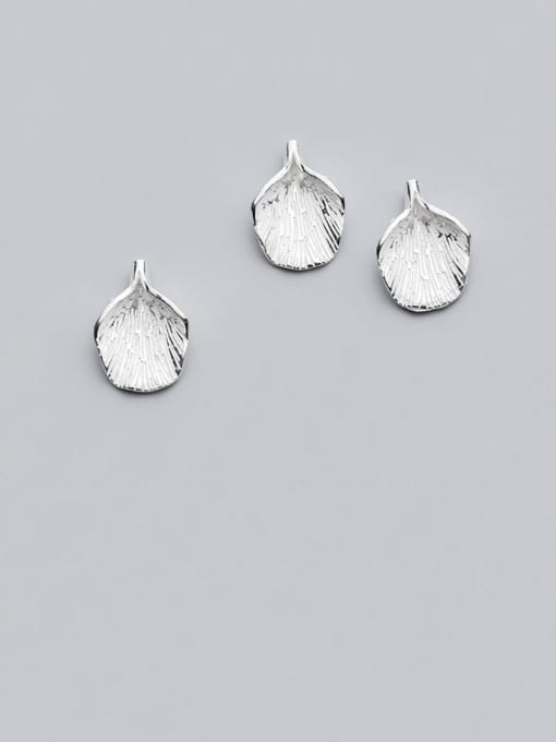 FAN 925 Sterling Silver With  Minimalist Leaf Pendant Diy Jewelry Accessories 1