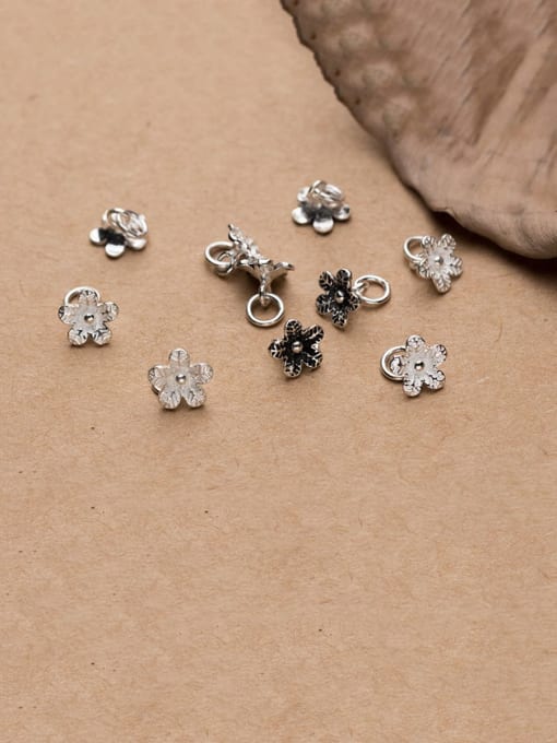 FAN 925 Sterling Silver With Vintage Flowers Pendant Diy Accessories 1
