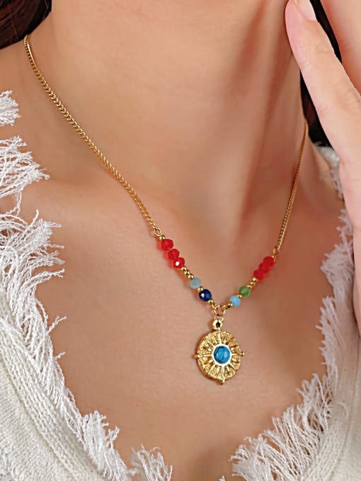 Open Sky Titanium Steel Star Hip Hop Necklace 1