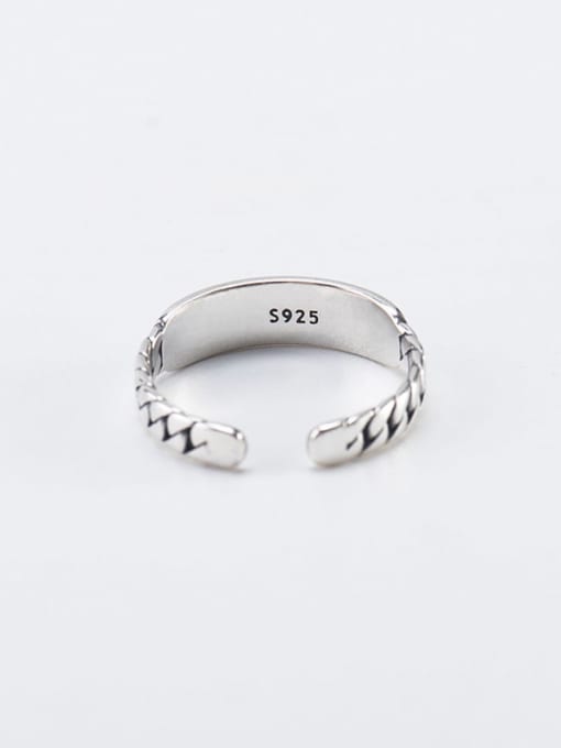 XBOX 925 Sterling Silver Letter Vintage Band Ring 1