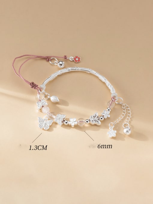 Rosh 925 Sterling Silver Flower Vintage Bracelet 2