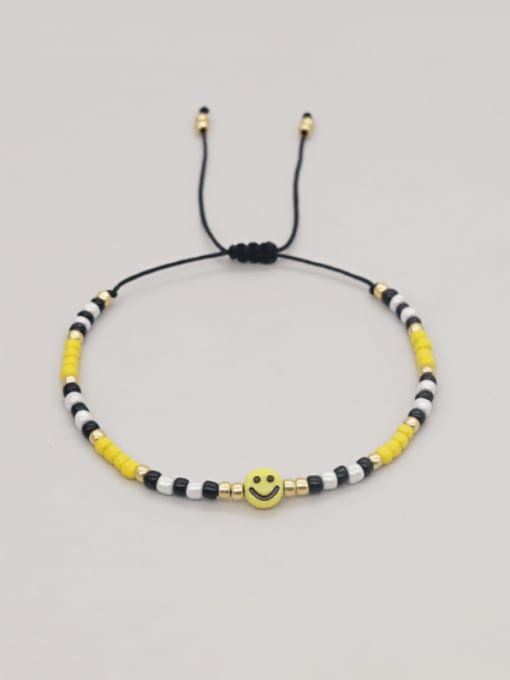 Roxi Miyuki Millet Bead Multi Color Acrylic Smiley Bohemia Handmade Weave Bracelet 1