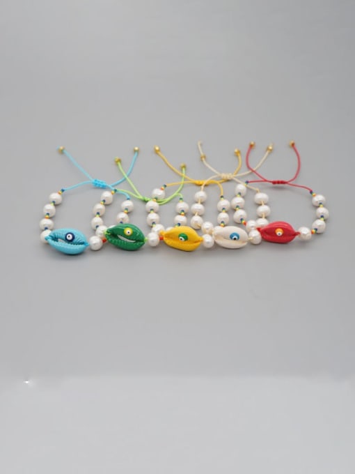 Roxi Freshwater Pearl Multi Color Irregular Minimalist Woven Bracelet 0