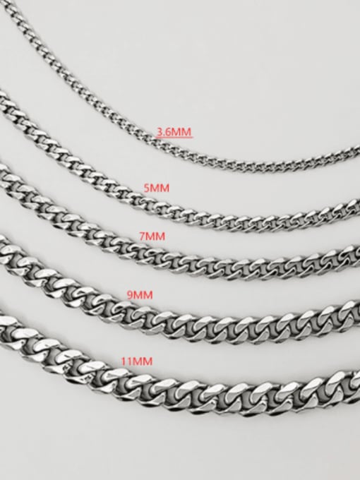 CONG Titanium Steel Hollow  Geometric Chain Hip Hop Long Strand Necklace 3