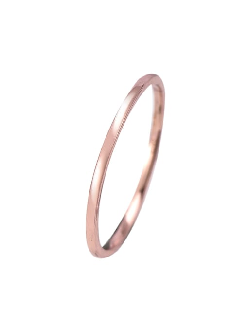 rose gold 925 Sterling Silver Geometric Minimalist Band Ring