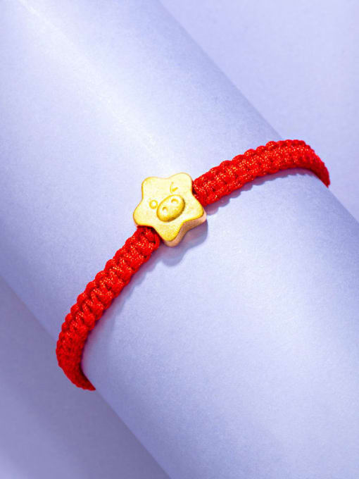 XP Alloy Five-Pointed Star Smiley Cute Adjustable Bracelet 3