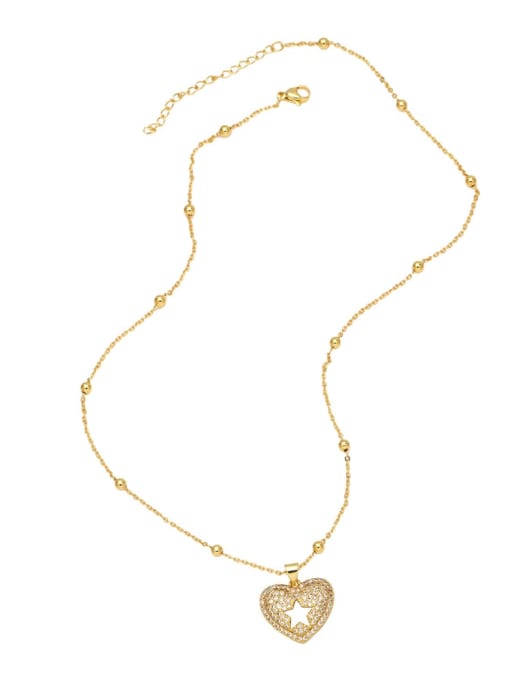 CC Brass Cubic Zirconia Star Vintage Necklace 3