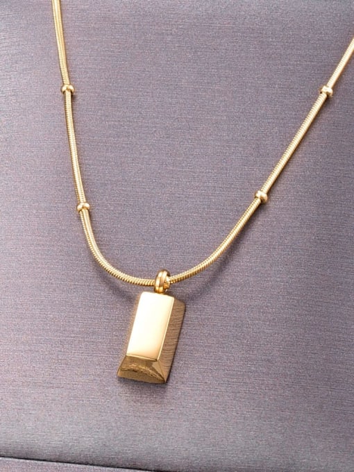 A TEEM Titanium Geometric Minimalist Necklace 2