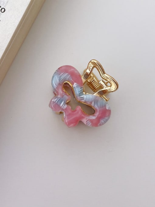 Bow blue pink 2.5cn Alloy Resin  Cute Friut Jaw Hair Claw