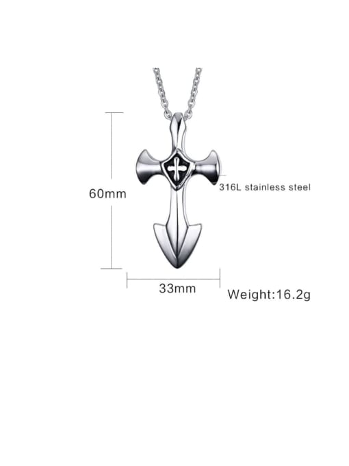 CONG Titanium Cross Minimalist Regligious Necklace 2
