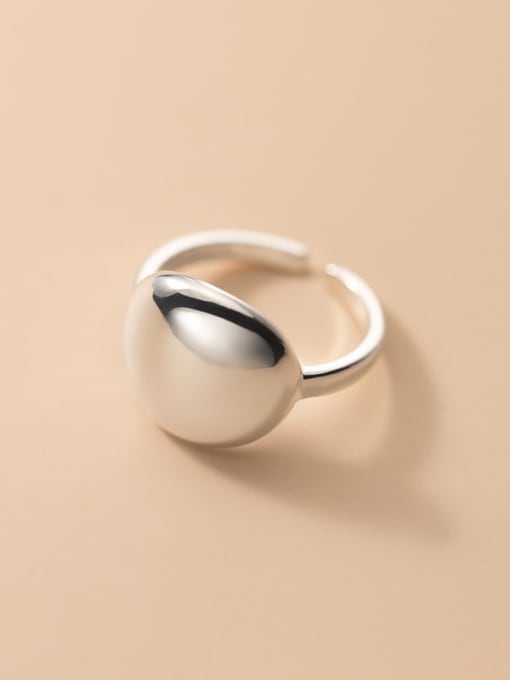 Rosh 925 Sterling Silver Geometric Minimalist Band Ring 3