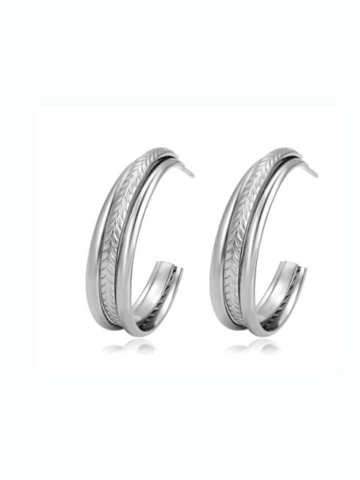 Stainless steel ear ring Stainless SteelGeometric Minimalist Stud Earring