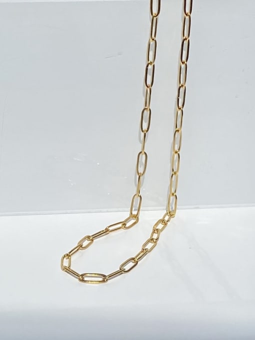 Chain distribution (excluding drop) Stainless steel Geometric Minimalist Necklace