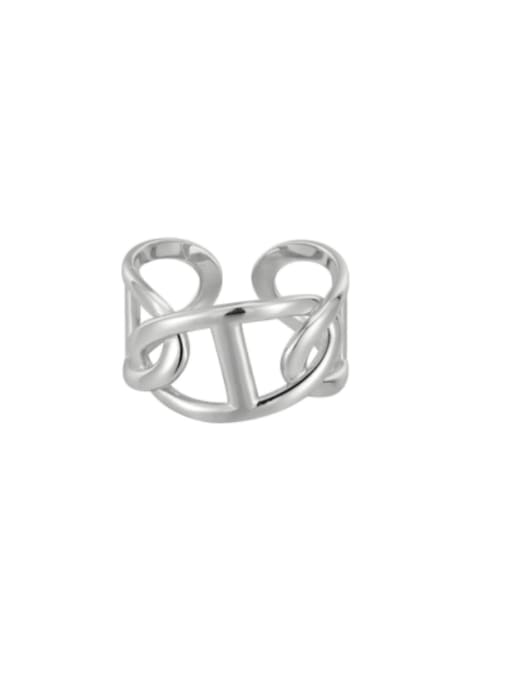 XBOX 925 Sterling Silver Geometric Minimalist Stackable Ring 4