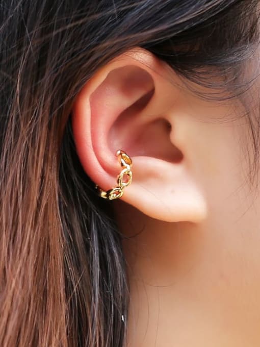 CC Brass Imitation Pearl Geometric Vintage Stud Earring 1
