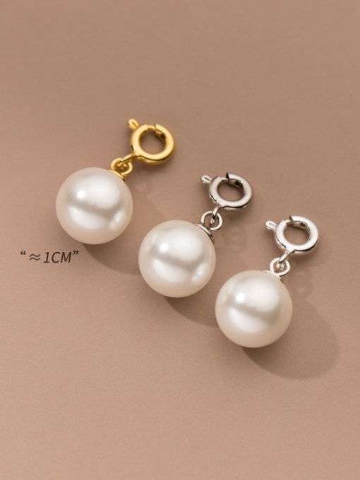 Rosh 925 Sterling Silver Imitation Pearl Minimalist Bead  Pendant 1