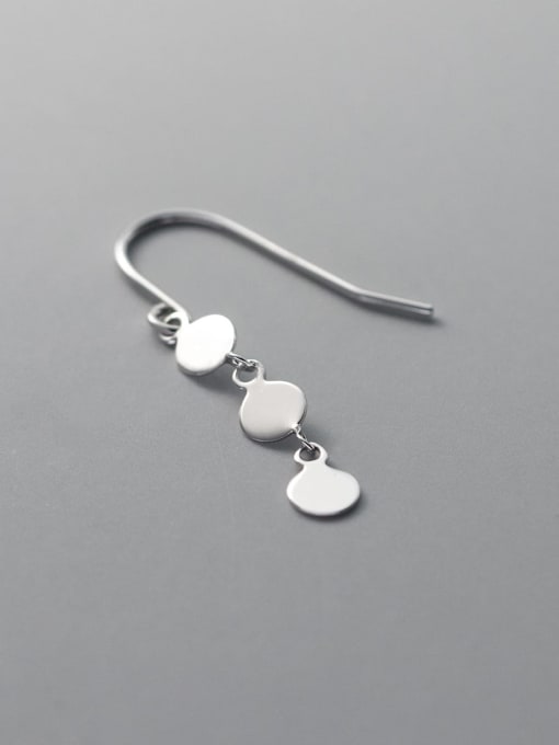 Rosh 925 Sterling Silver Geometric Minimalist Hook Earring 3