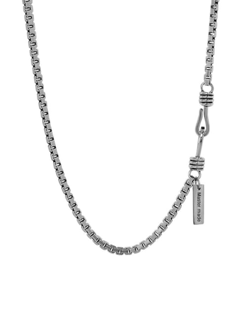 DAKA 925 Sterling Silver Irregular Vintage Necklace 3