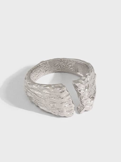 DAKA 925 Sterling Silver Irregular Vintage Band Ring 3