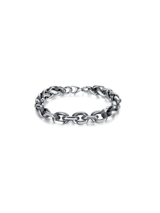 GS1461 steel Titanium Steel Geometric Hip Hop Bracelet