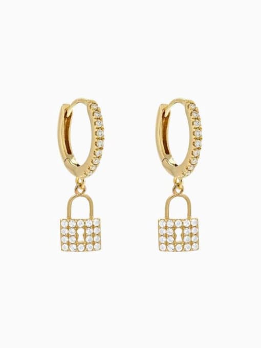 LI MUMU Brass Cubic Zirconia Minimalist Locket  Earring and Necklace Set 1