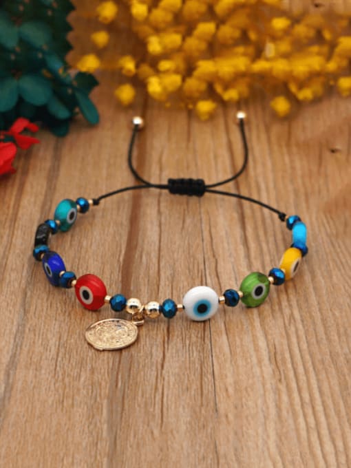 QT B200001B Miyuki Millet Bead Multi Color Geometric Bohemia Handmade Beaded Bracelet
