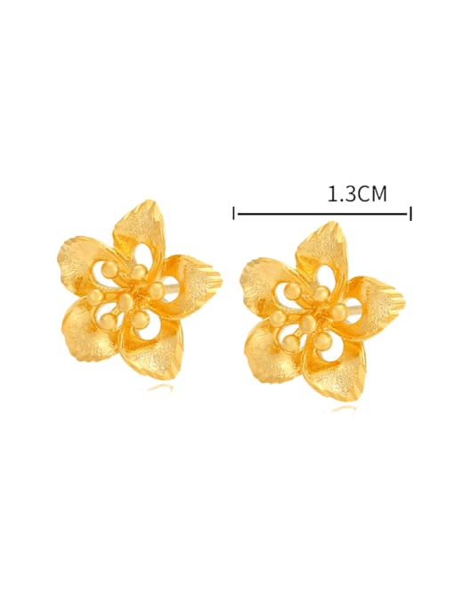 XP Alloy Hollow Flower Minimalist Stud Earring 1