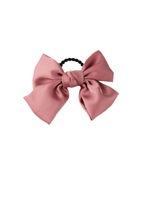 A pink (Hair Rope) Alloy With Gun Plated Fashion Ribbon  Butterfly Hair Ropes