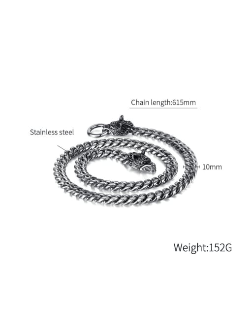 Open Sky Stainless steel Dragon Hip Hop Necklace 2