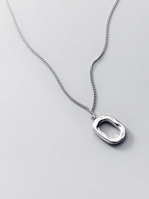 Rosh 925 Sterling Silver Geometric Minimalist Necklace 0