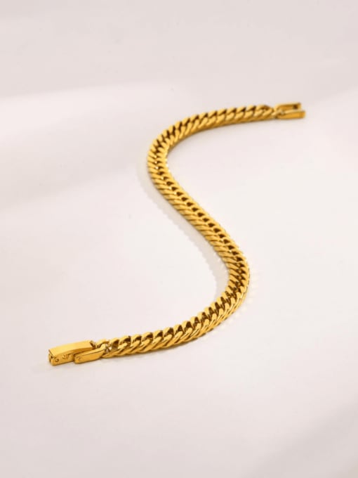 CONG Titanium Steel Geometric Hip Hop Link Bracelet 1